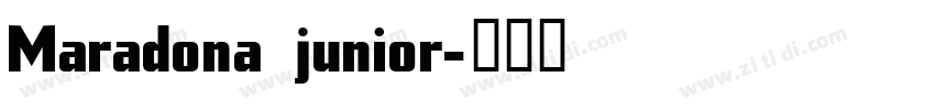Maradona junior字体转换